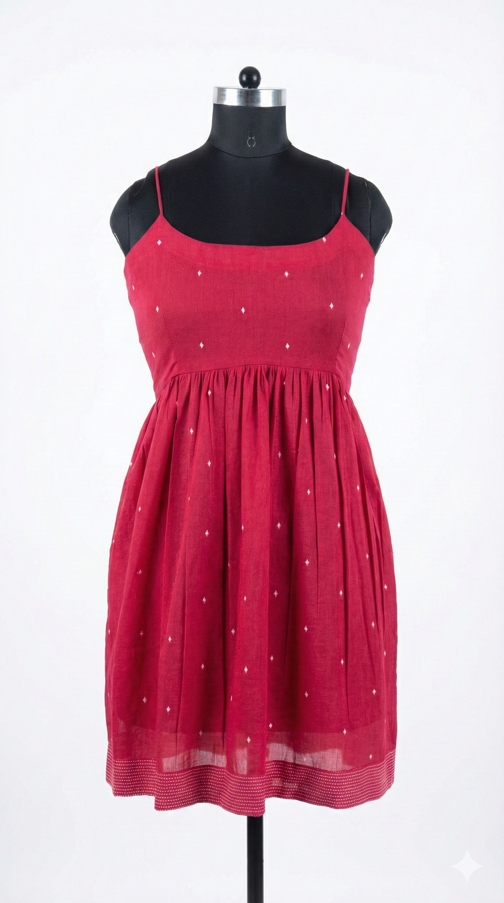 Women's Pink Short dress, Noodle strap