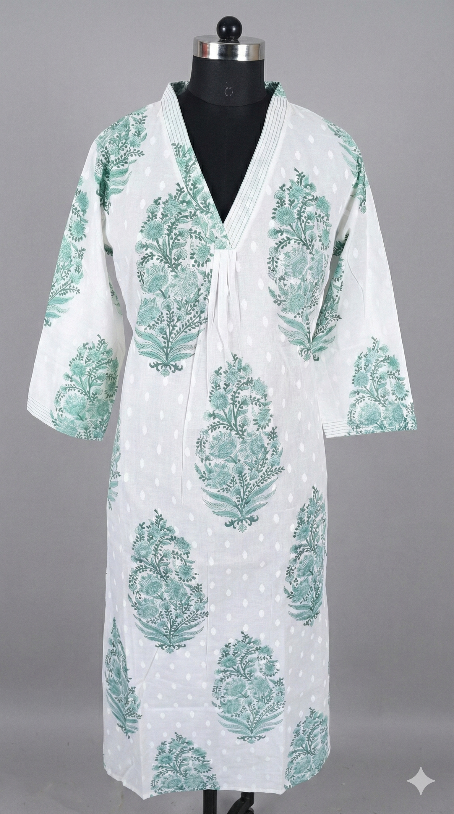 Women's V neck Kurta