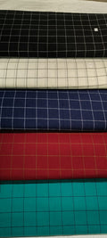 Pure Cotton Check Printed fabric