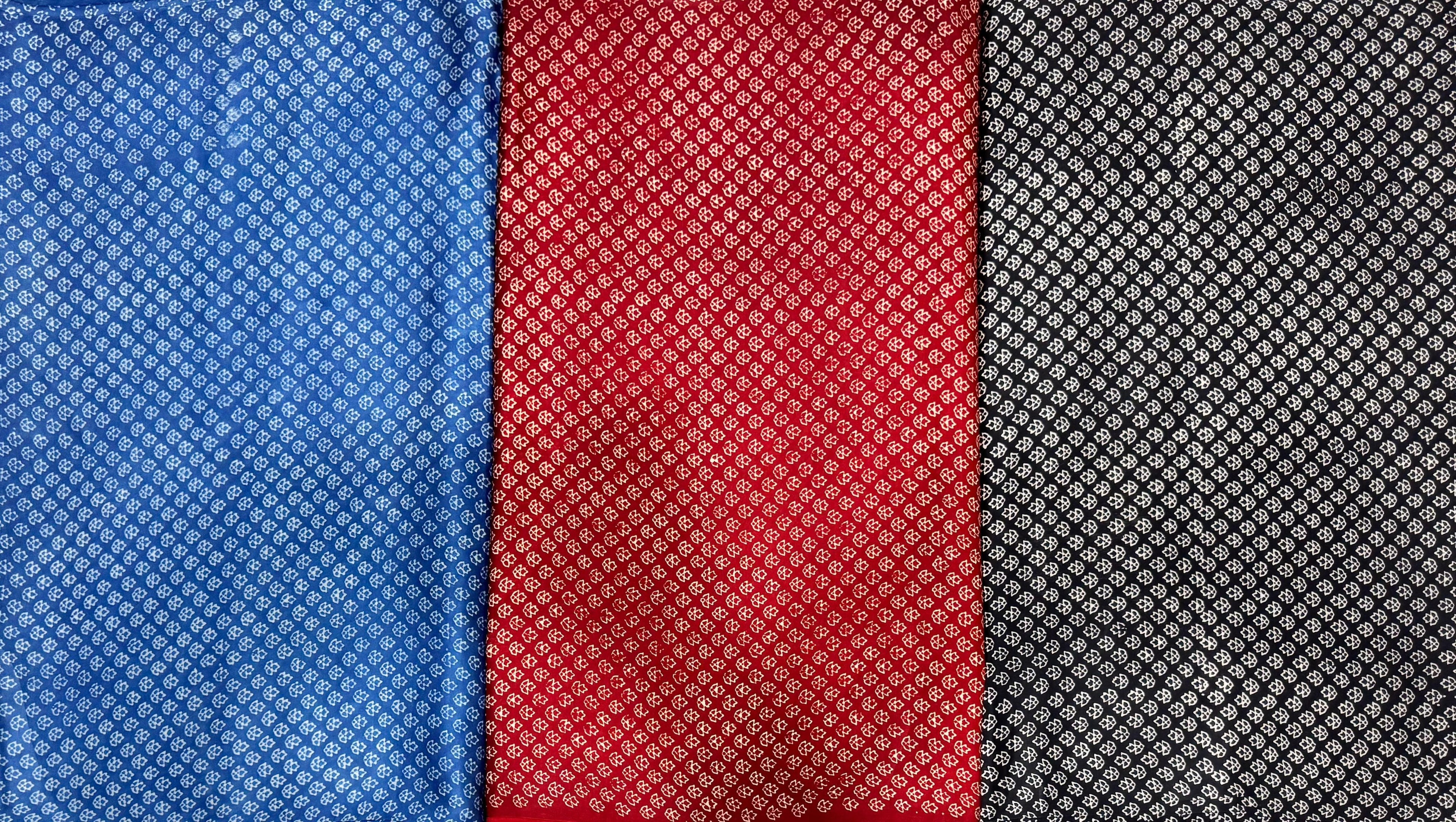 Premium modal silk fabric collection Pattern 12 (1 qty = 1m)