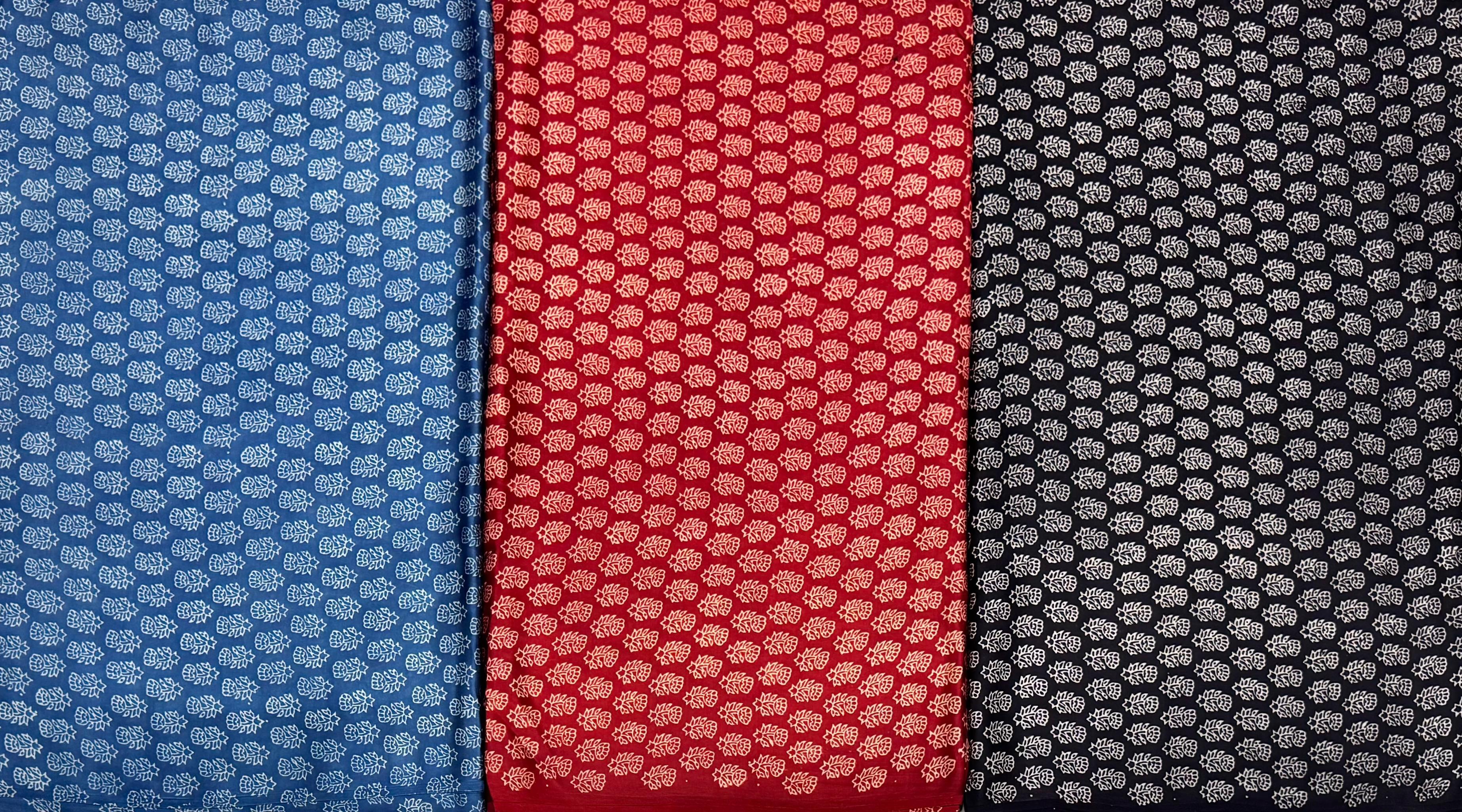 Premium modal silk fabric collection Pattern 7 (1 qty = 1m)