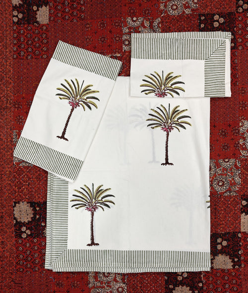 HANDBLOCK PRINTED COTTON BEDSHEET COLLECTION(90X108) - Print 1