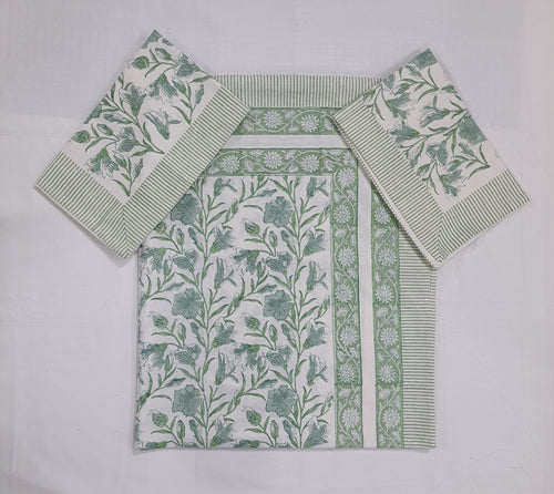 HANDBLOCK PRINTED COTTON BEDSHEET COLLECTION(90X108) - Print 2