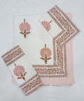 HANDBLOCK PRINTED COTTON BEDSHEET COLLECTION(90X108) - Print 27