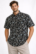 Mens Half sleeve Shirt Black