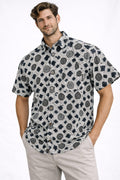 Mens Half sleeve Shirt Grey